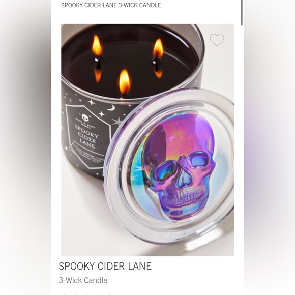 Bath & Body Works Accents Bath And Body Works Halloween Candle